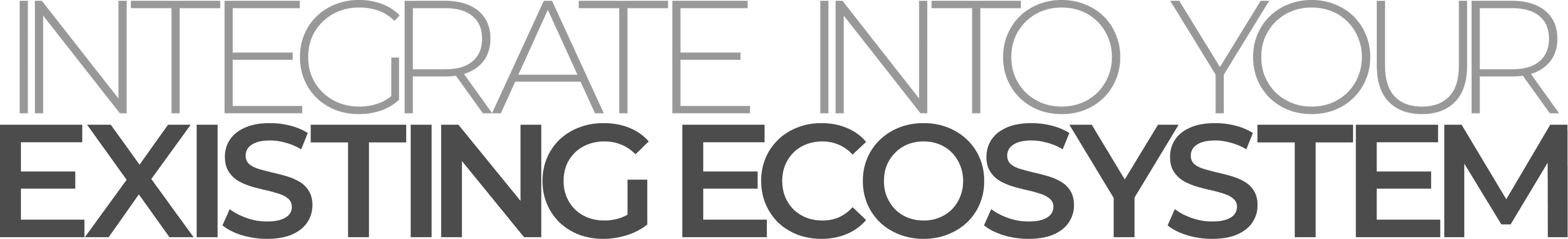 Integrate into your existing ecosystem